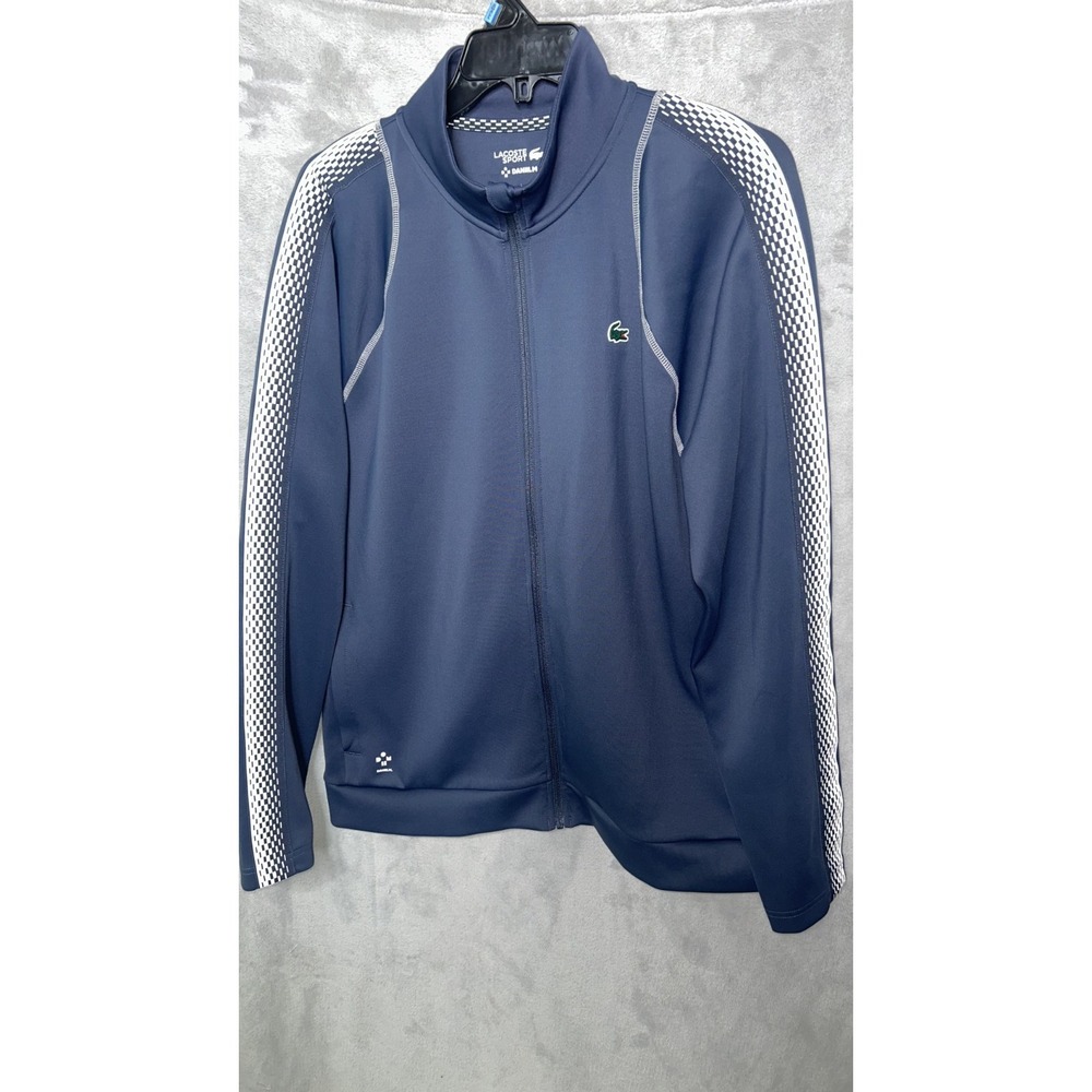 Lacoste x Daniil Medvedev Post-Match Tennis Jacket Mens 7/XXL Blue